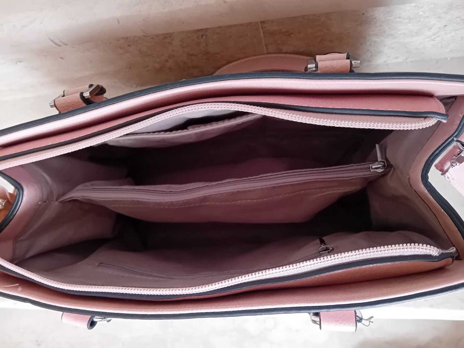 Чанта розова зелена оранжева ЕСПРИ, несесер Ж-П Готие, портмоне Морган