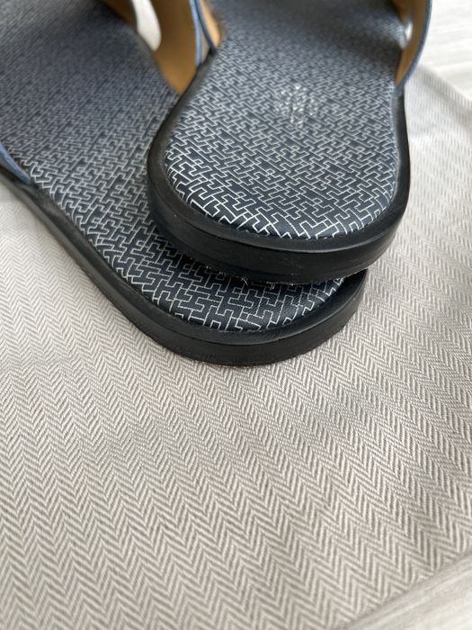 Мъжки чехли Ерме естествена кожа 42