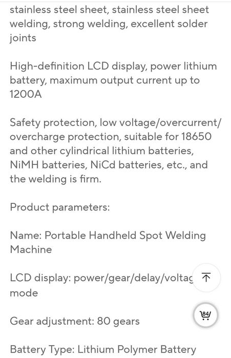 Aparat sudura in puncte Lcd acumulatori litiu banda nichelata reparati