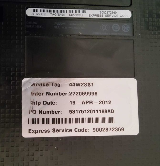 Laptop Dell Latitude 2120