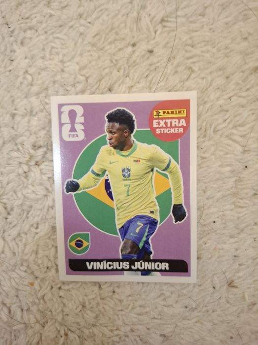 Panini world cup sticker 2026:Vini.jr extra sticker