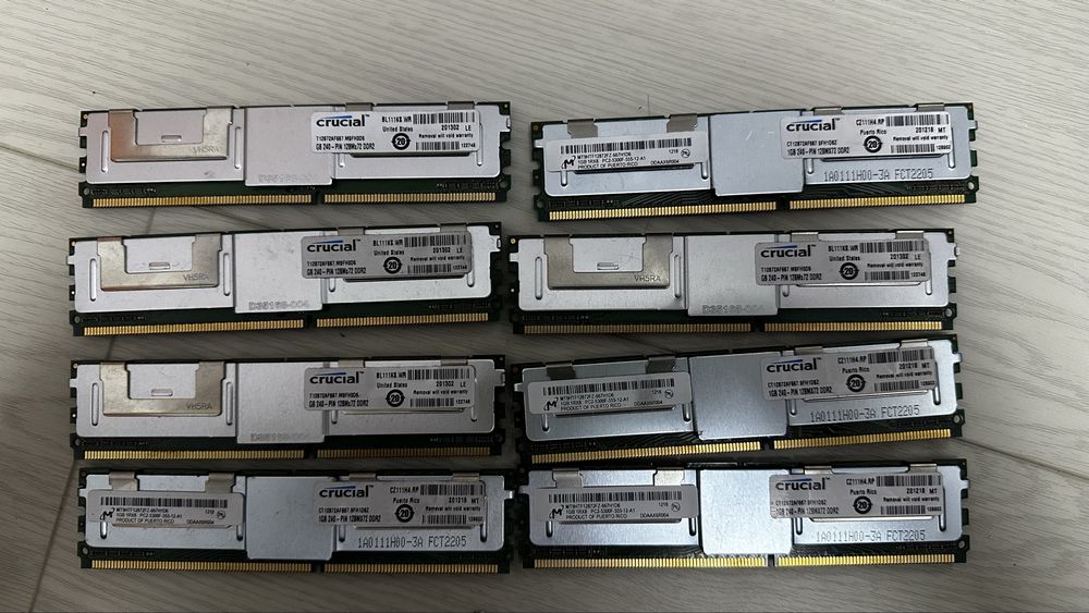 Placute RAM Crucial 1GB DDR 2