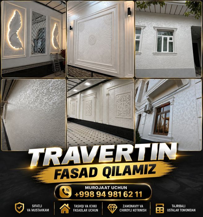 Usto Travertin fasad hizmati