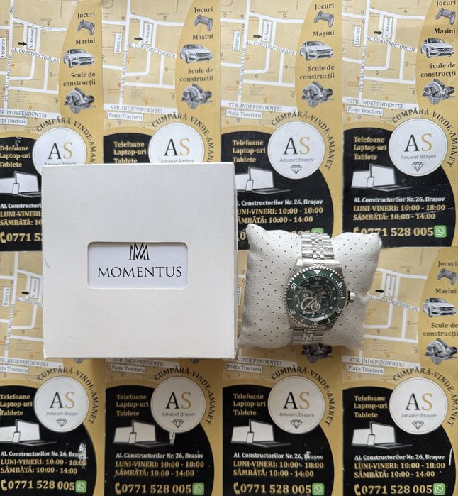 Ceas barbatesc Automatic Momentus TM362 ca Nou la cutie