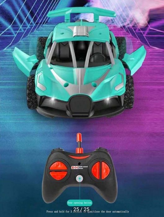 Най-новата кола с дистанционно управление с функция за пръскане,