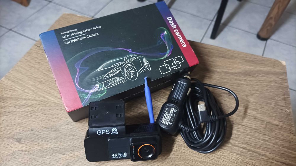 Camera auto portabila Dash Cam 4K WI FI  GPS