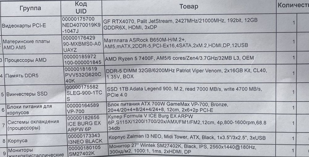 Продам ПК Rtx 4070
