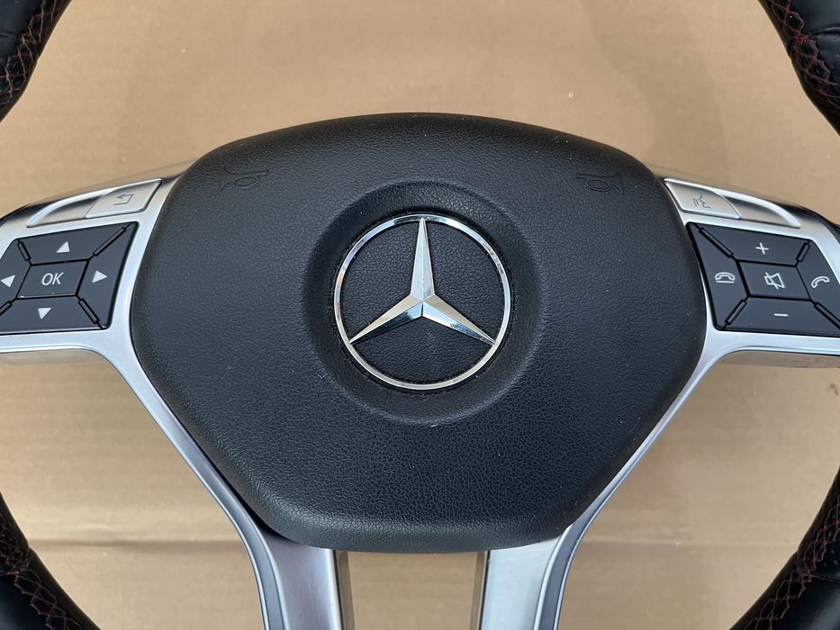 Volan piele comenzi / padele / Airbag Mercedes A W176 B W246 CLA W117