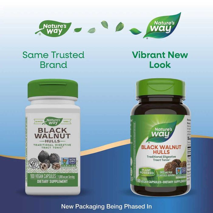 Nature's Natures Way Black Walnut Hulls Скорлупа черного ореха