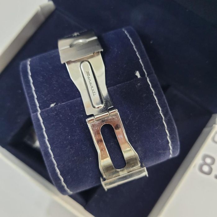 Maserati, Ceas cronograf de otel inoxidabil, Argintiu -N-