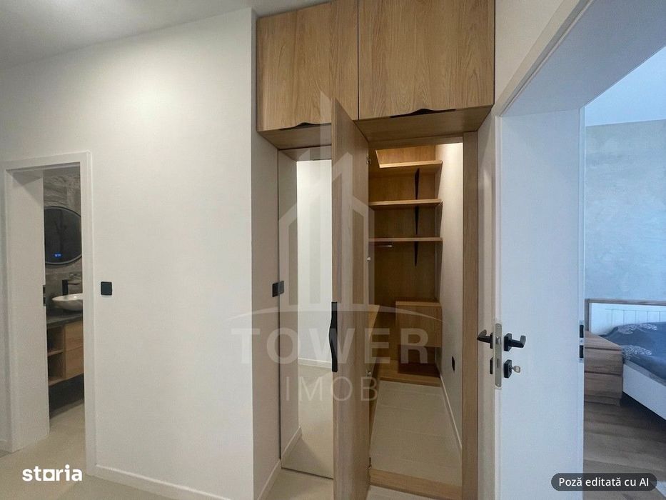 Apartament 2 camere decomandat,et 1-55mp,mobilat,6mp balcon,zona Brana