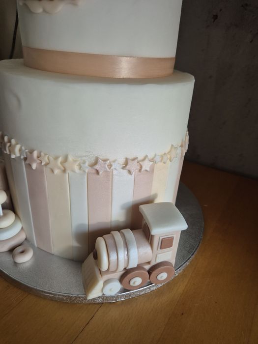 Machetă decorativă tort botez/aniversare – personalizabilă