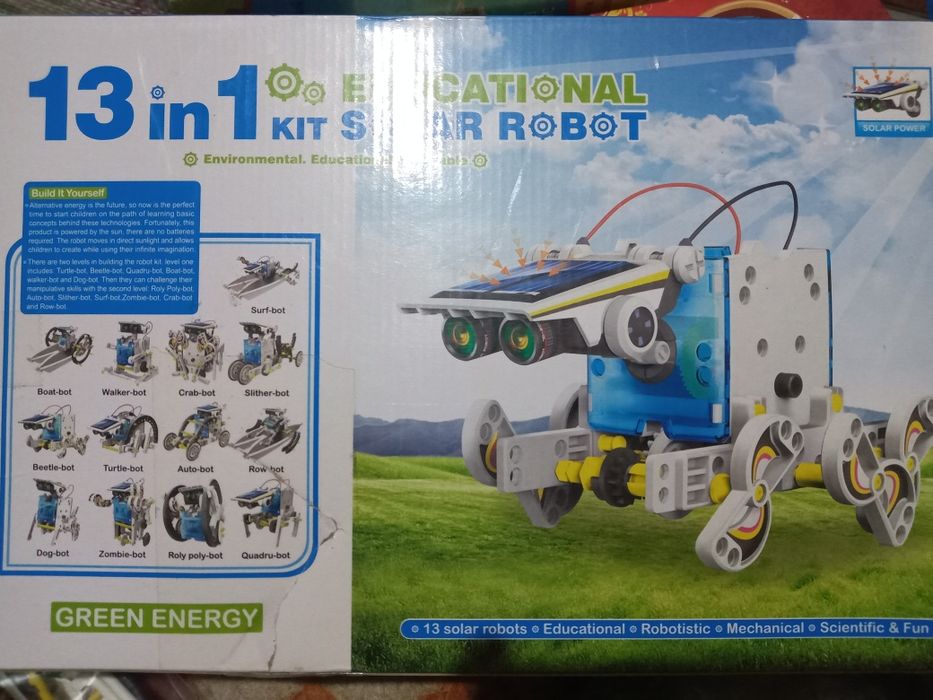 Конструктор 13в 1 на солнечных батареях,  800000