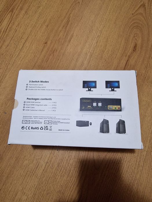 OFERTA! Vând comutator Rybozen SMART dual HDMI KVM Switch 2PC nou sigi