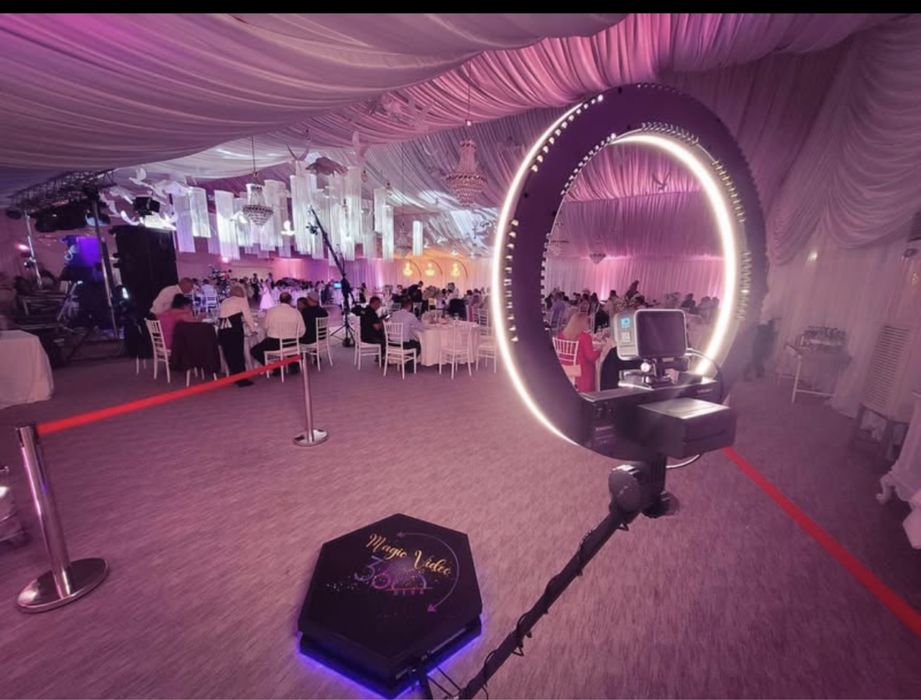 Pachet full evenimente( platforma 360, consola, schela si lumini)