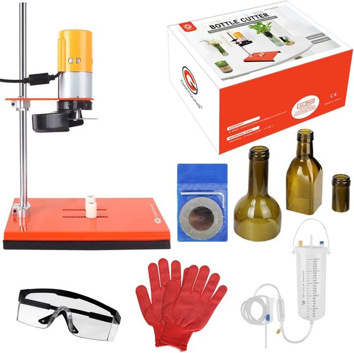 Kit Taietor de sticle automat, patrate/rotunde, cu suport, Trans GRAT