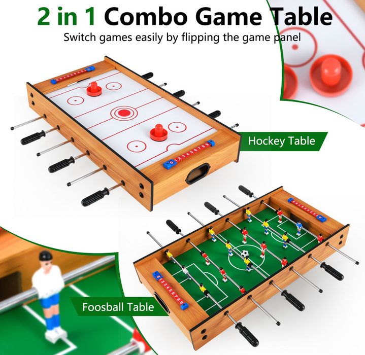 2 в 1 мултифункционална игрална маса COSTWAY
