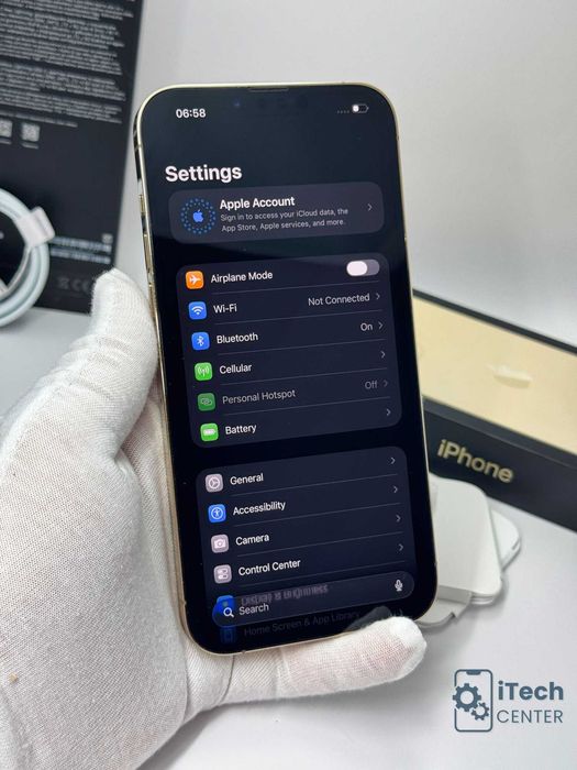 iPhone 13 Pro MAX 128GB Gold, 100% батерия, НЕРАЗЛИЧИМ ОТ НОВ, 1г. ГАРАНЦИЯ!