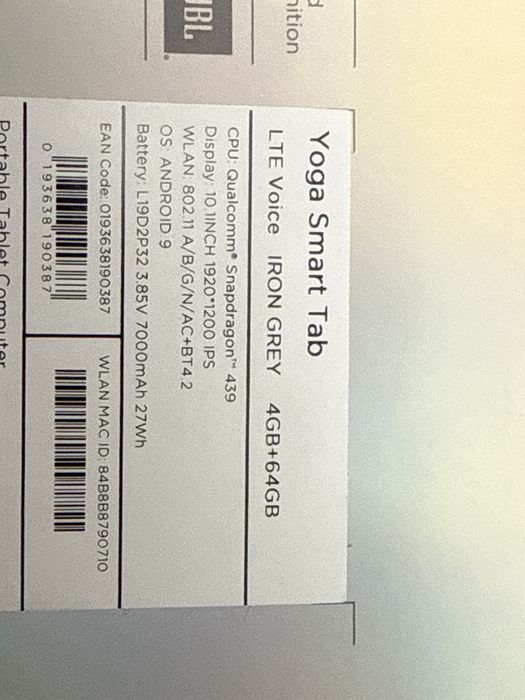 Lenovo Yoga Smart Tab YT-X705