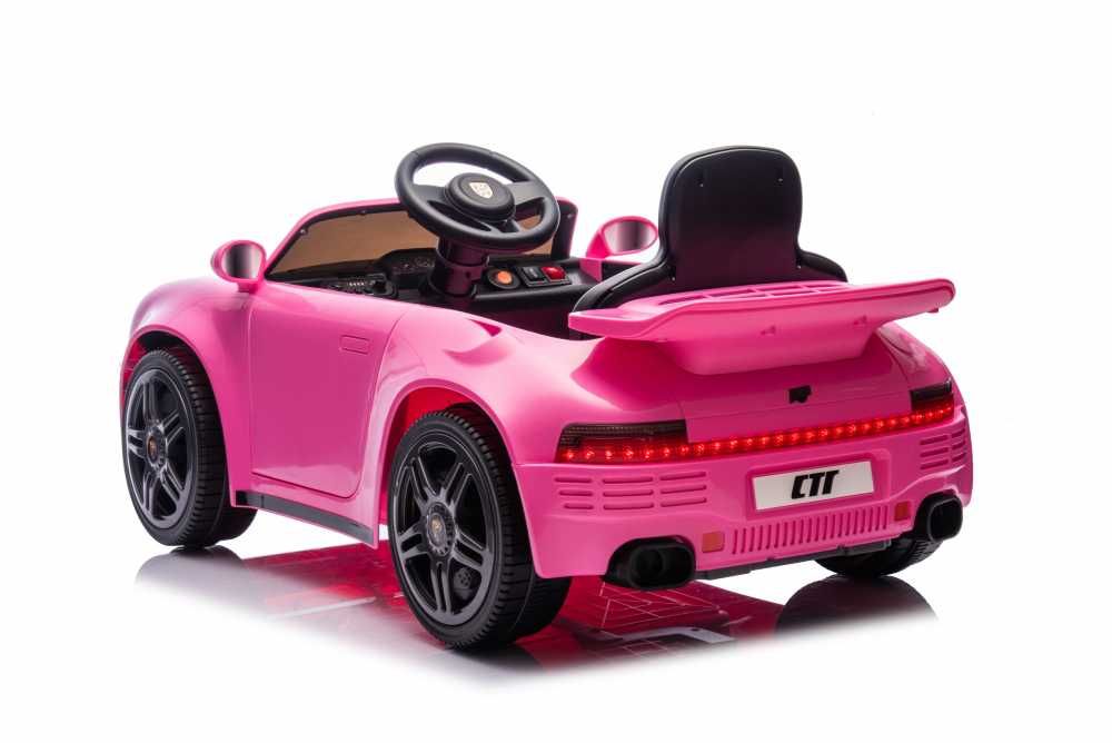 Masinuta electrica copii Porsche RUF CTR Roz telecomanda,90w roti eva