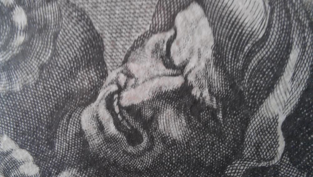 Картина Гравюра от 17 век ОРИГИНАЛ. Нещо УНИКАЛНО ! Чети описанието