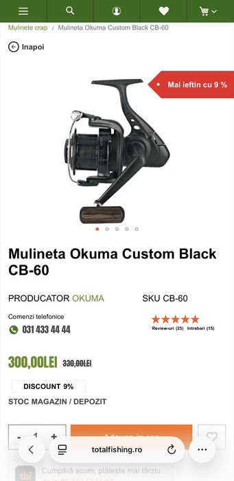 Set 3 Lansete Daiwa Black Widow 3.90m 3.75 Lb Set 3 Mulinete CB-60