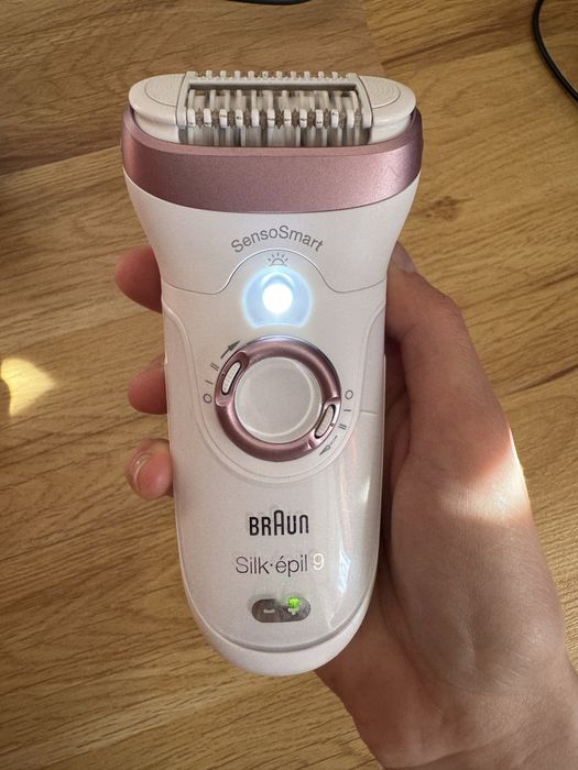 Epilator Braun Silk-épil 9 – Set complet, stare foarte bună