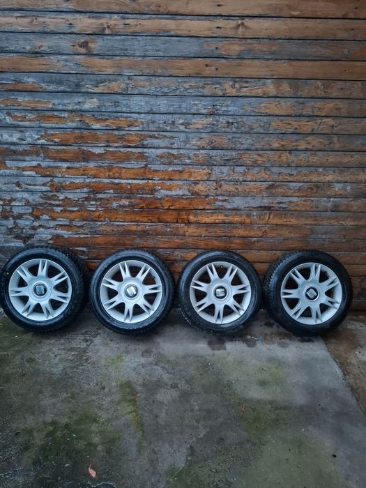 Roti jante+cauciucuri 195/55/R 15, dot 2023 M+S  iarna,seat ,vw, audi,