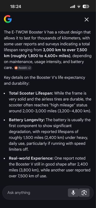 trotineta electrica - E-twow booster V - cu putini km
