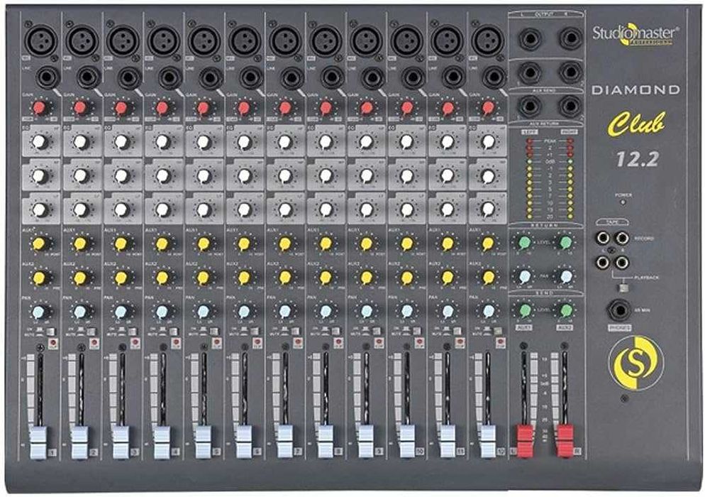 Mixer  Audio pasiv Music studio - 220v / Număr de canale 12 / 48v tudiomaster Daimond Club Series Mixer DC12.2 Audio