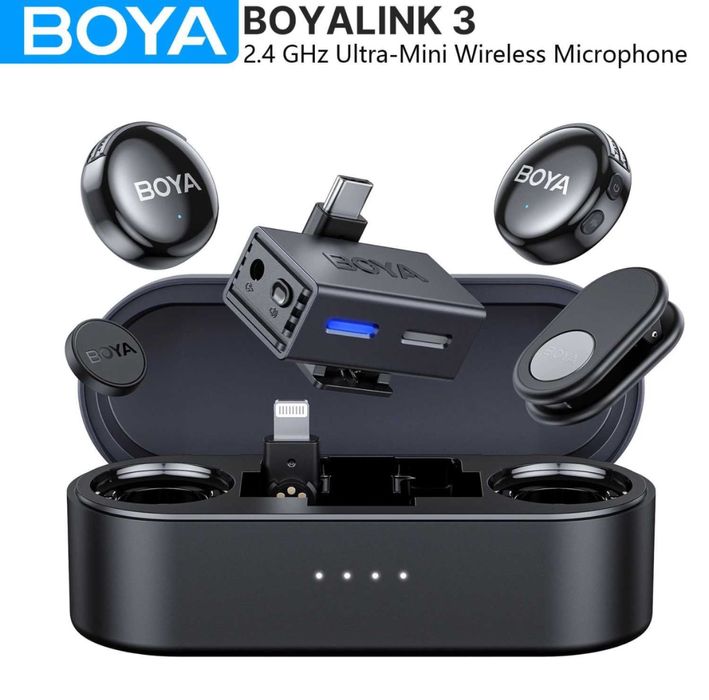 BOYA BoyaLink 3 — универсальный беспроводной микрофонный комплект