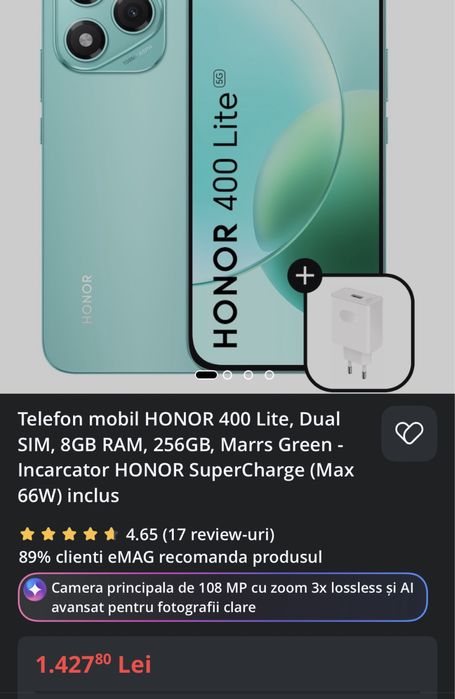 Telefon Honor 400 Lite