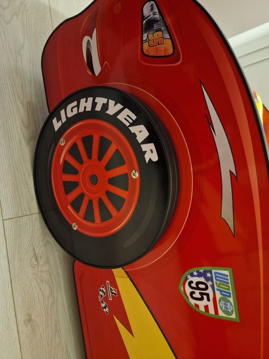 Set 2 paturi Fulger McQueen 3D + lada + covor