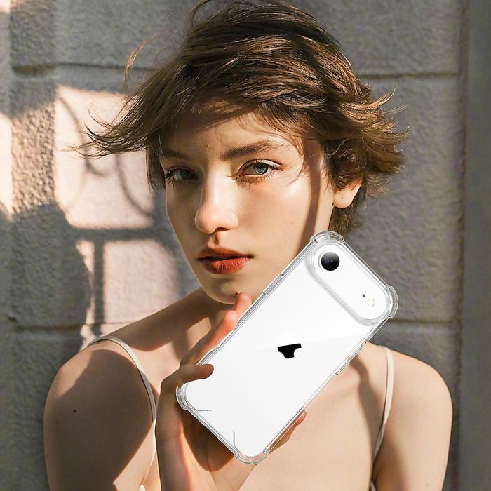 Прозрачен силиконов удароустойчив кейс за apple iphone 17 air