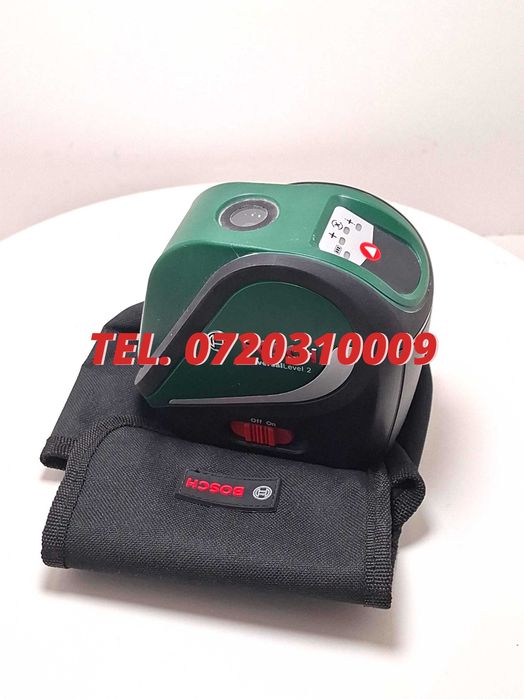 Laser Nivelare - Cu Linii Bosch Professional Util Universal Level 2 , Cu Baterii , 2 Linii Rosii , Sh Pentru Santier Atelier Si Lucrari Interioare