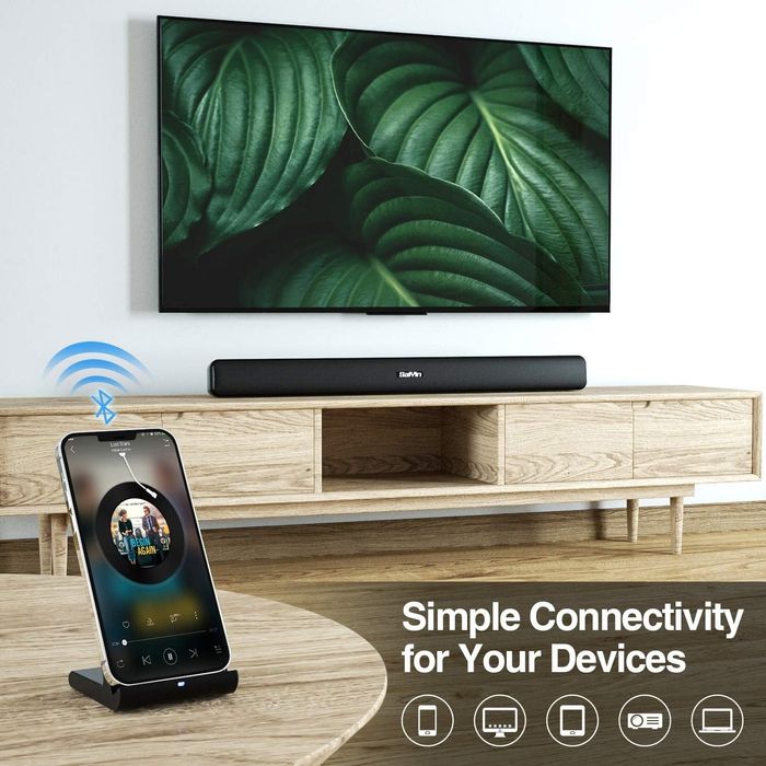 Мощен100W,Bluetooth5.0саундбар