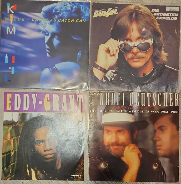 Cutie discuri vinil - mystery box - peste 70 discuri