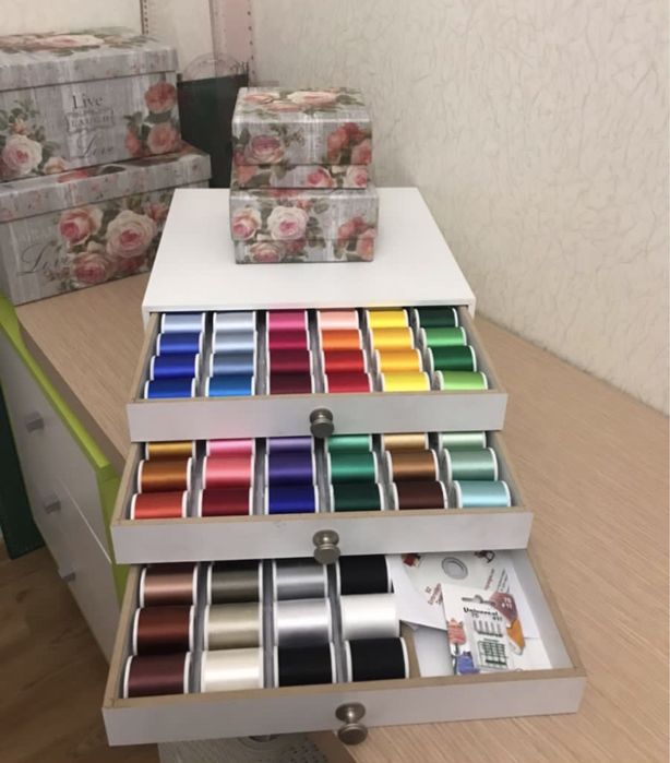 Вышивальные нитки Madeira Rayon.Шкатулка.