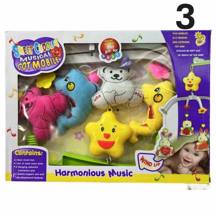 Музикална бебешка въртележка за кошара