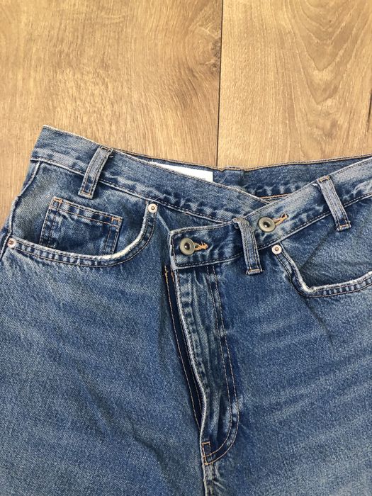 Zara дънки със странично закопчаване