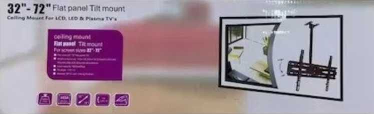 Suport TV montare tavan 32'' - 72'' negru