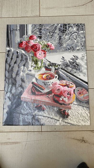 Tablou pictat pe pânză.