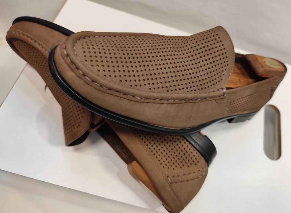 Pantofi casual 43.5 44 loafer slip on LLOYD piele naturala naturala nappa