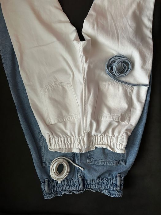 2 чифта дънки Reserved, модел Paperbag, размер 38