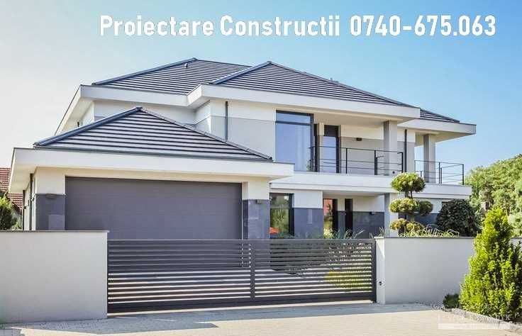 Proiectare case, spatii comerciale, hale metalice etc