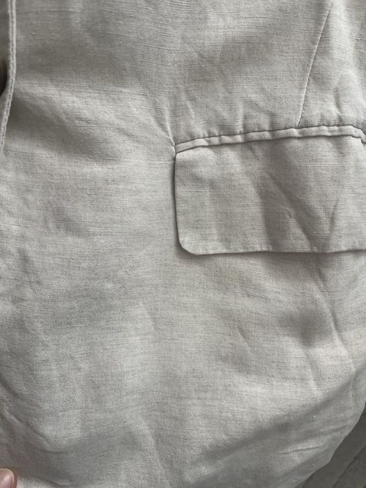 Ленен/о бежов/о блейзър/сако H&M