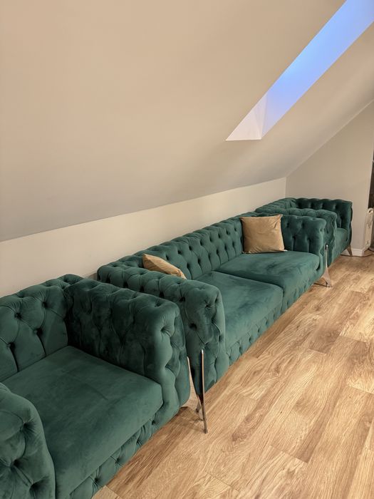 Canapea chesterfield 3 piese