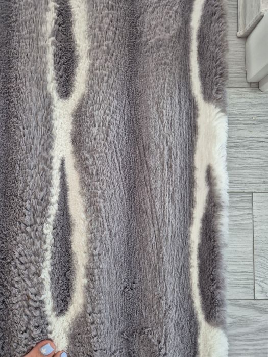 Covor pufos +traversa My waves gri antracit