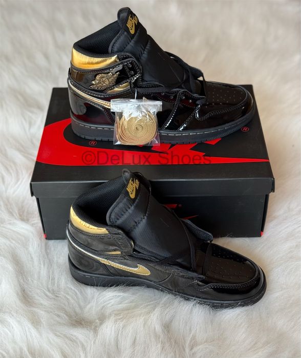 Air Jordan 1 Retro Black Metallic Gold Verificare Colet