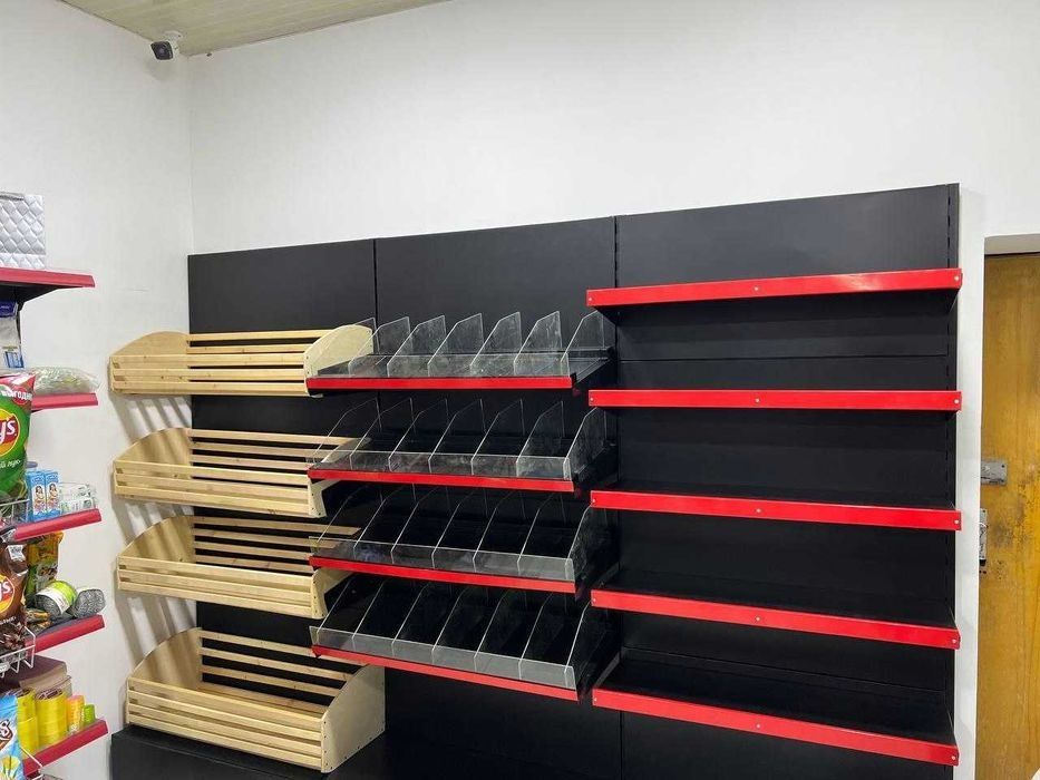 Торговые прилавки, металлический стеллаж, полка, оборудование